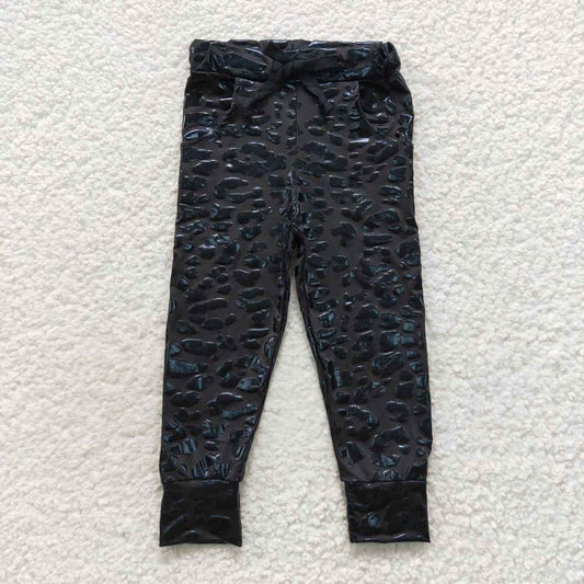 Black Leopard Pants