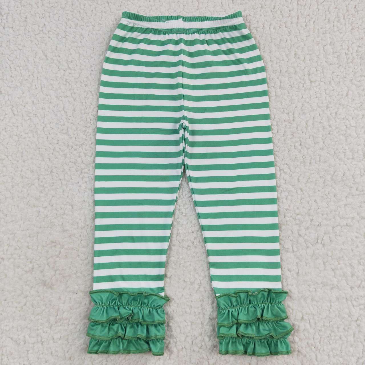 Green Stripe leggings