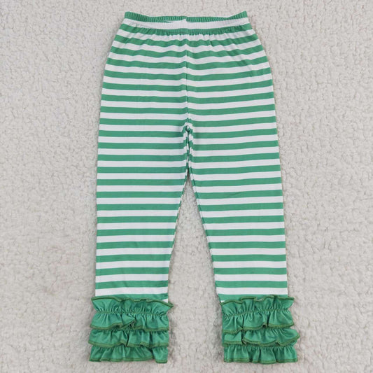 Green Stripe leggings