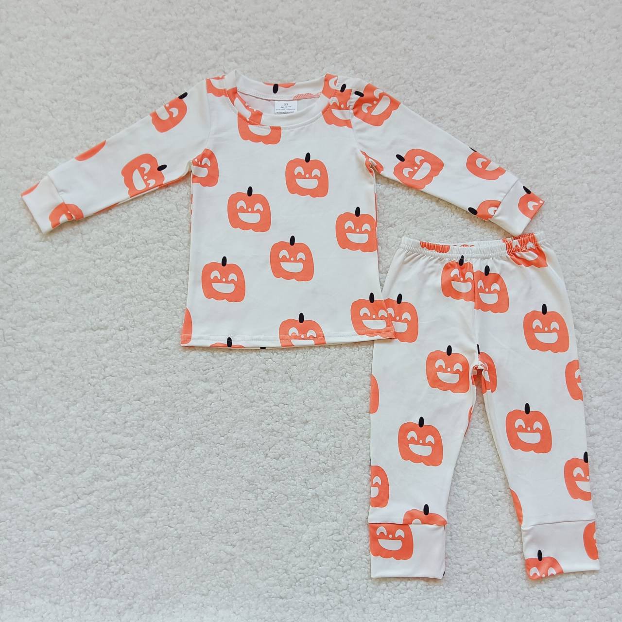 Pumpkin Cartoon long-sleeved pants pajamas