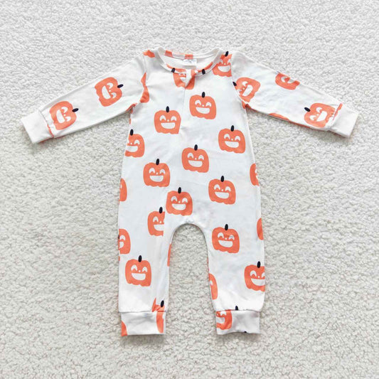 Pumpkin Print Baby Romper