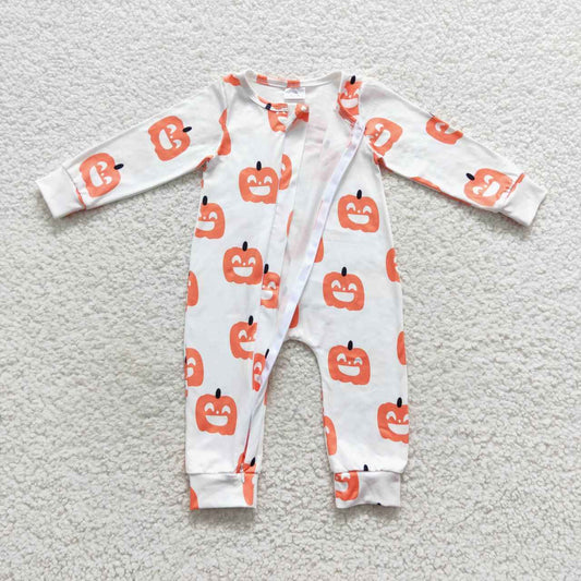 Pumpkin Print Baby Romper