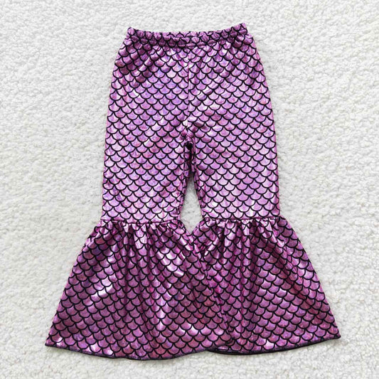 light Purple fish scales Bell Pants