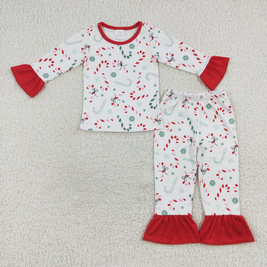 Christmas Candy Long Sleeve Pajamas