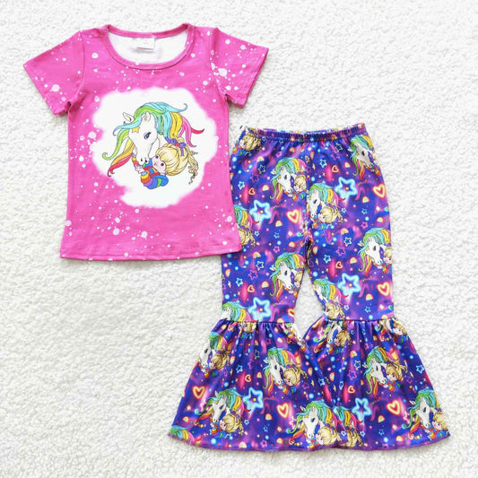 Purple Cartoon Girls Outfit