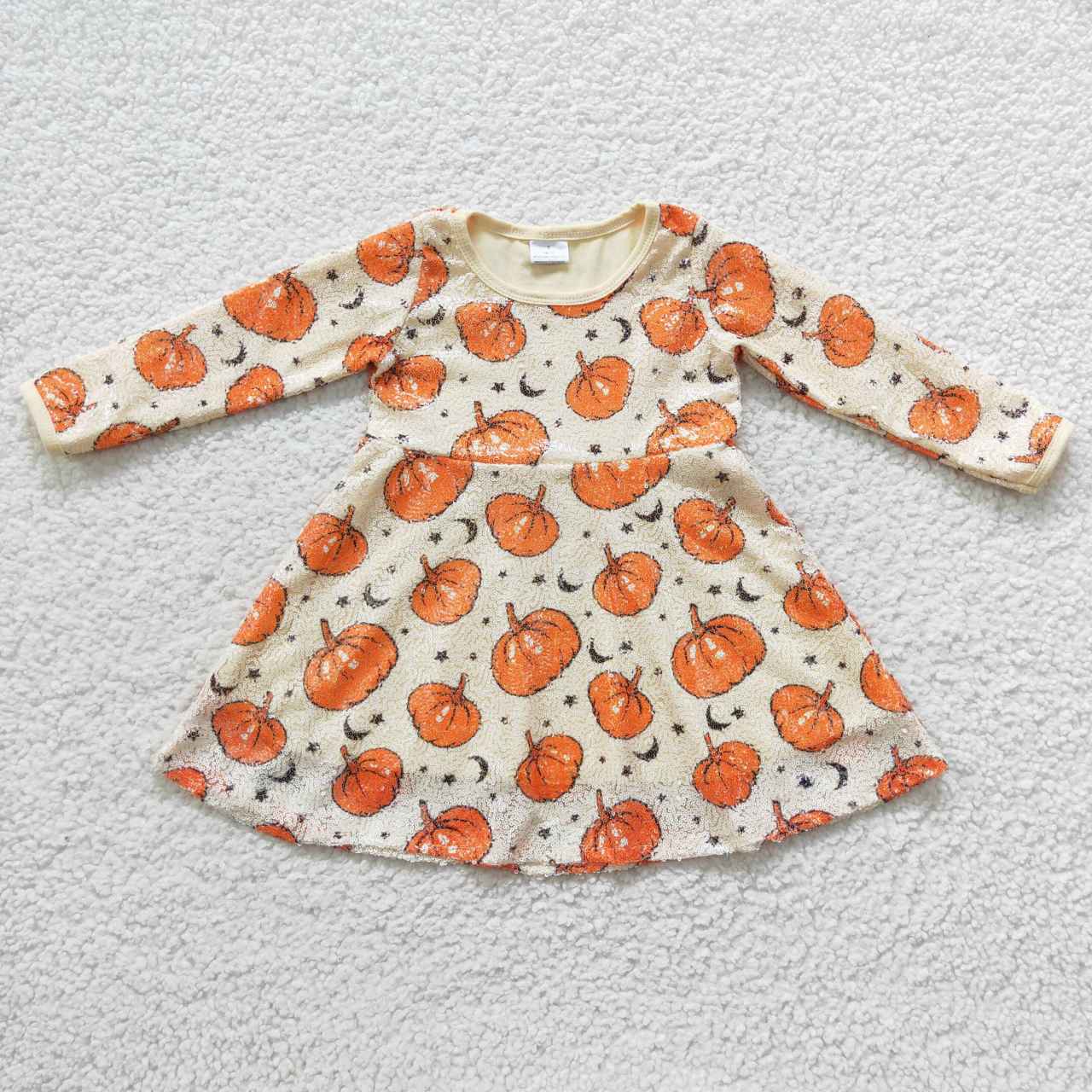 Halloween Pumpkin Sequins dress