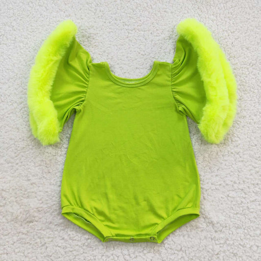 Christmas Green Velvet Romper