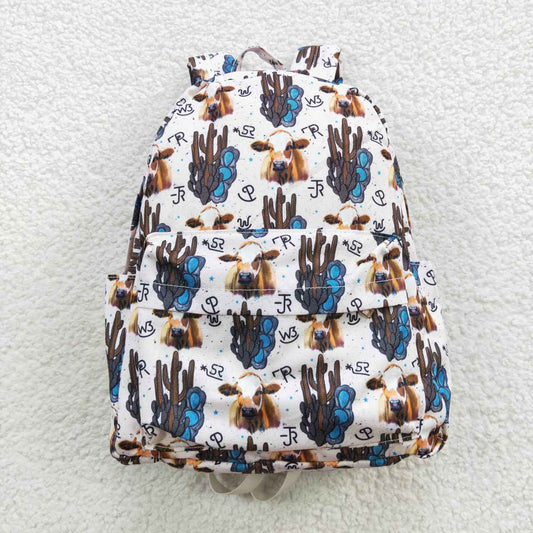 Western Cactus Cow Print BACKPACK