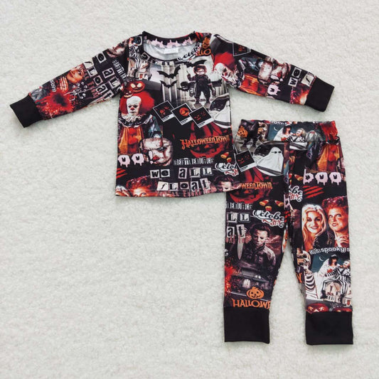 Halloween Black Cartoon Pajamas