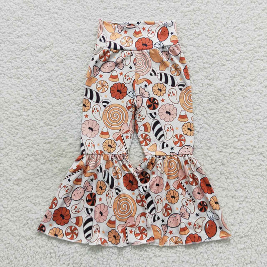 Halloween Candy Ghost Girl's bell pants