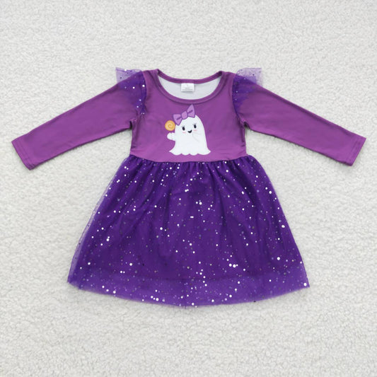 Halloween Purple Ghost tutu Dress