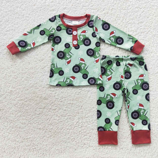 Christmas Green Long-sleeved Pants pajamas