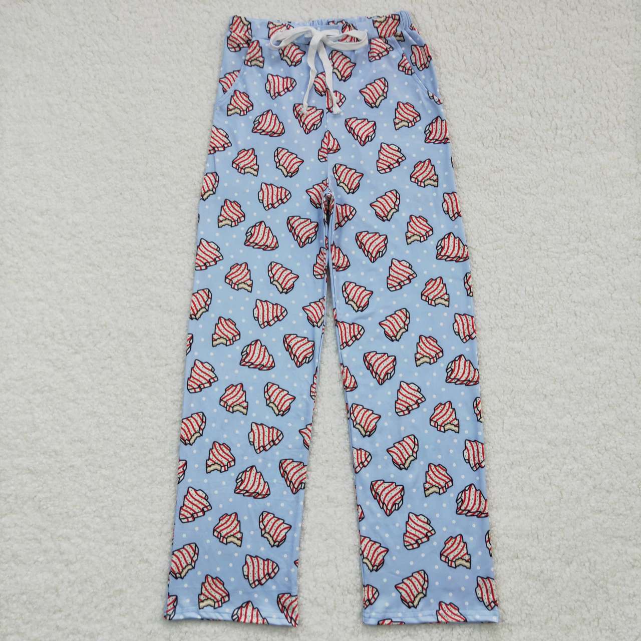 Adult Christmas Blue Cake Pants