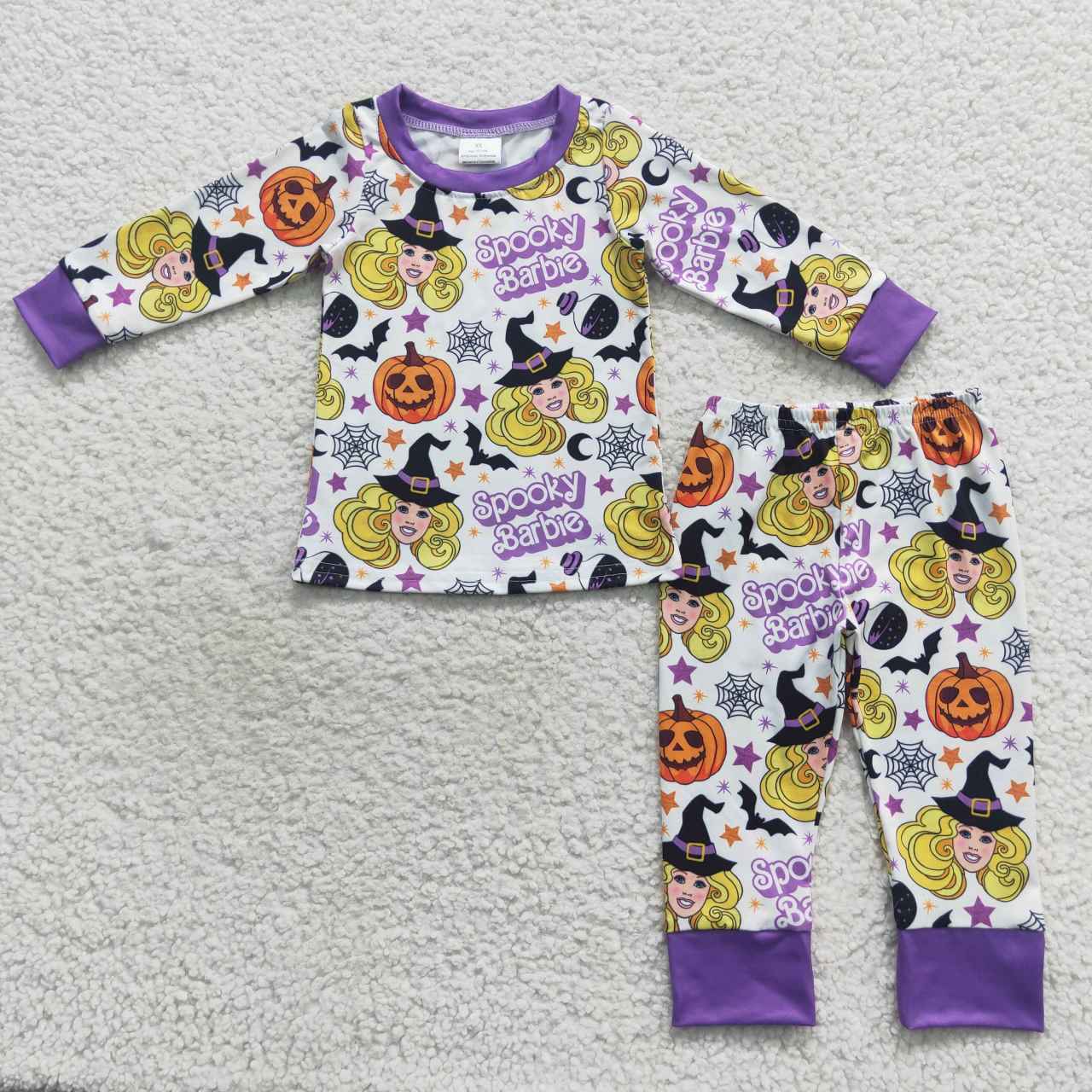 Halloween Purple Cartoon Pajamas