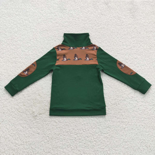 Green Duck With Zipper Coat