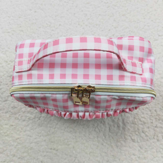 Pink Plaid Lunch Box