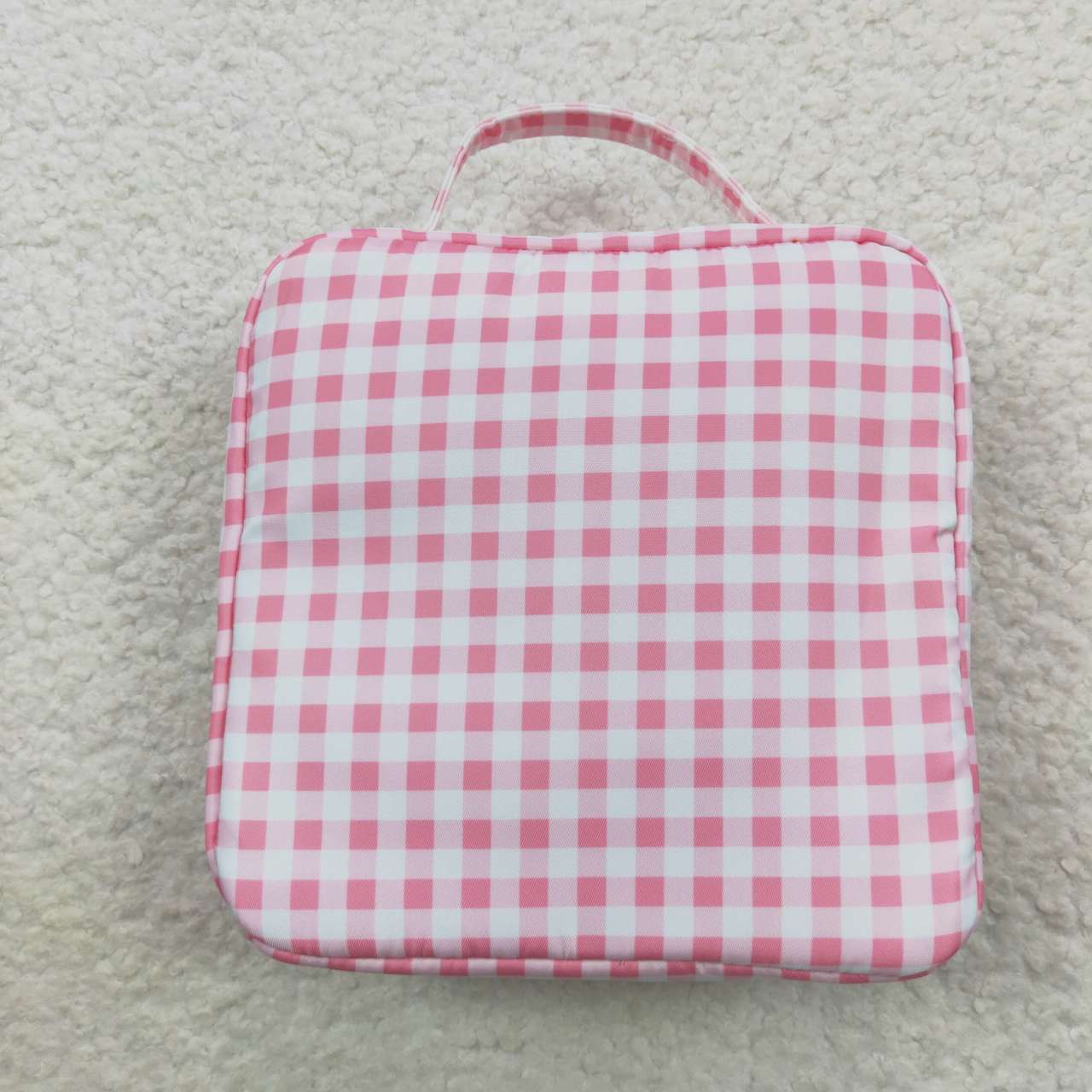 Pink Plaid Lunch Box