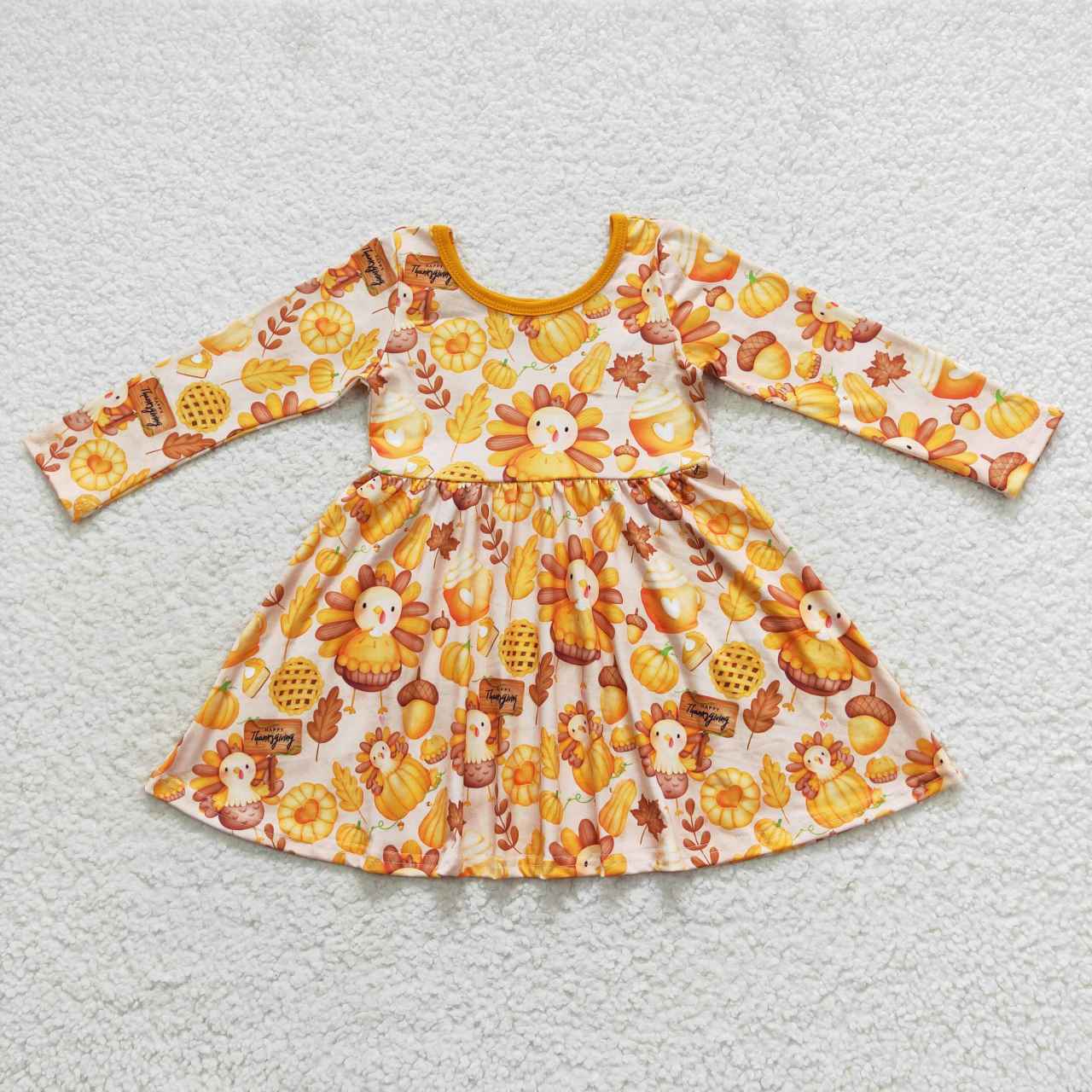 thanksgiving turkey Long Sleeves Dress