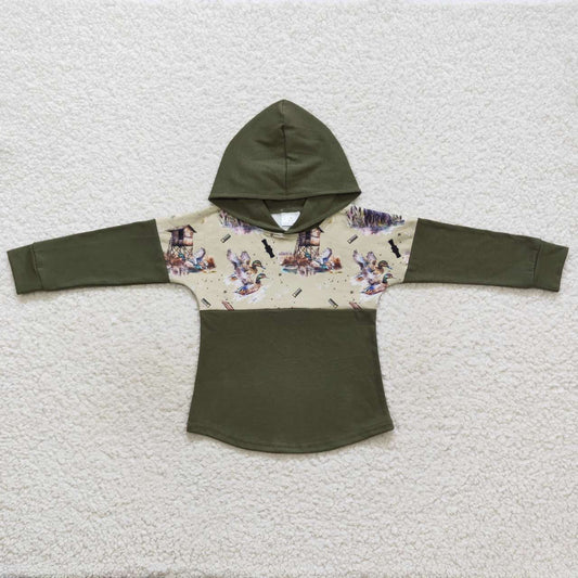Green Duck hooded
