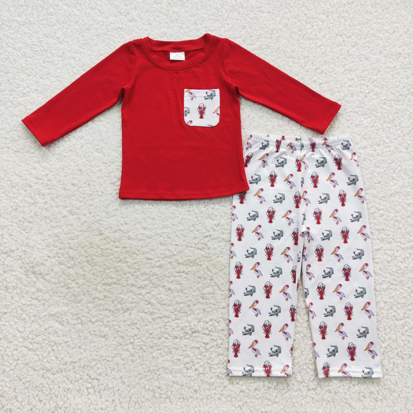Red Lobster long-sleeved Pants Pajamas