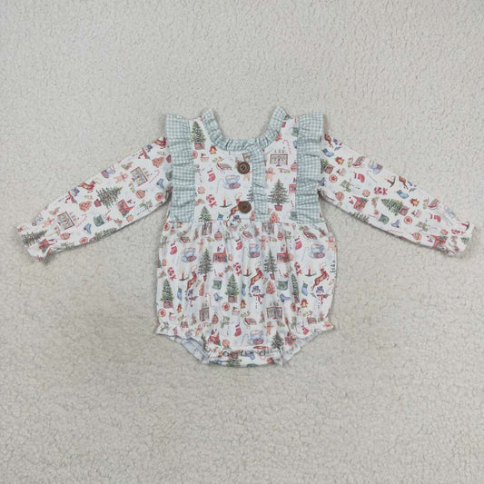 Christmas Tree Long Sleeves Romper