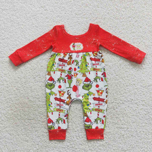 Christmas Red Cartoon Baby Romper