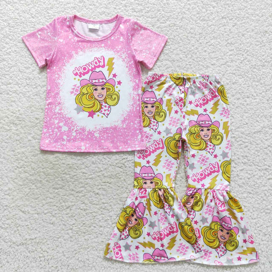 western Pink Cowgirls Girls Set