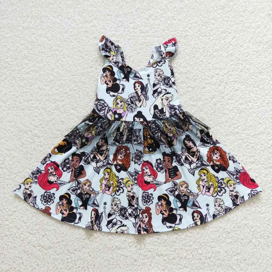 Cartoon Short Girls Dress
