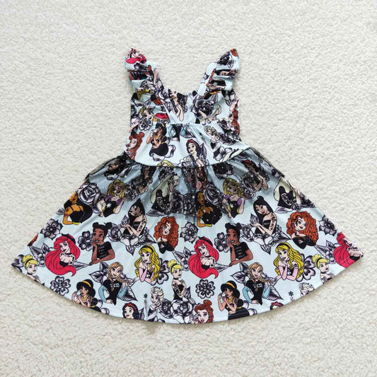 Cartoon Short Girls Dress