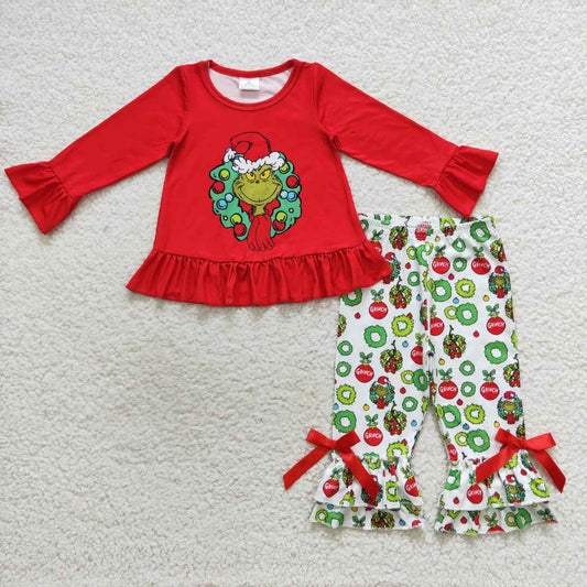 Christmas Red Green Girls Set