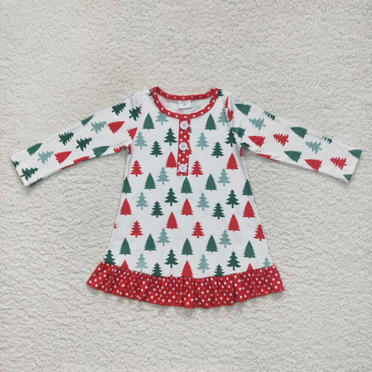 Christmas Tree Long Sleeves Dress