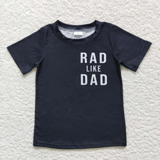 black plaid Letter Shirt