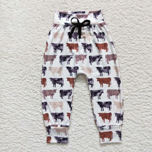 Cow Kids Pants With baby Hat