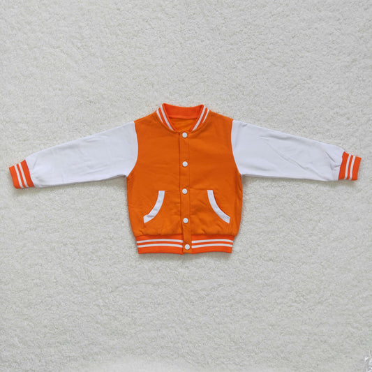 Orange With Zipper Sweater Pullover