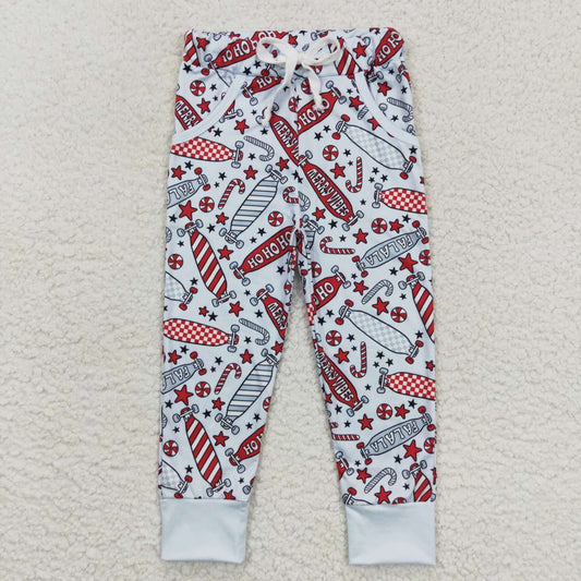 Skateboard Print Pants