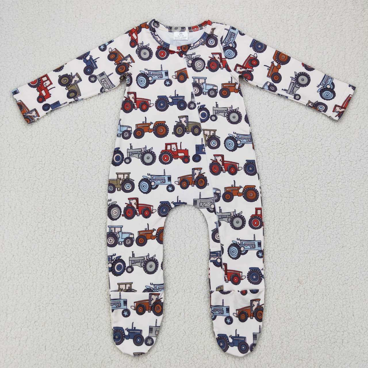 Car Baby Romper With zipper