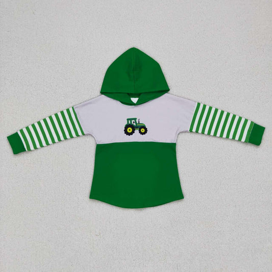 Green Car With Hat hooded