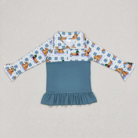 Blue Duck With Girls Coat