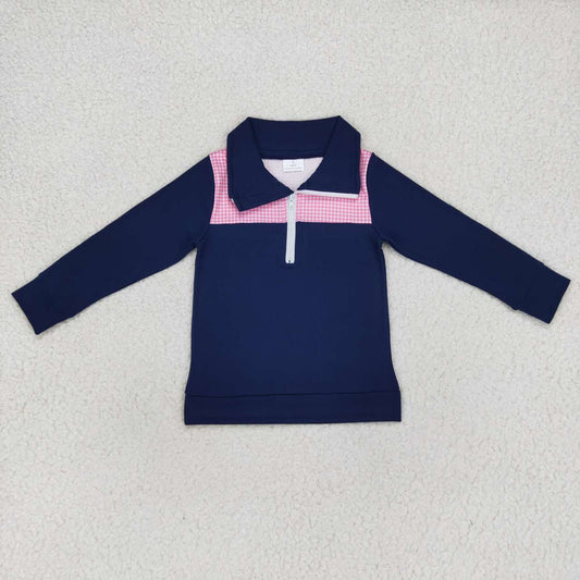 Navy with Pink Coat