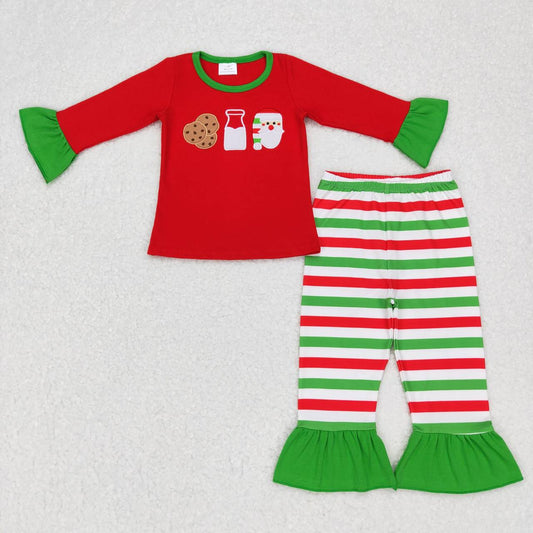 Christmas Red embroidery Long Sleeve paj