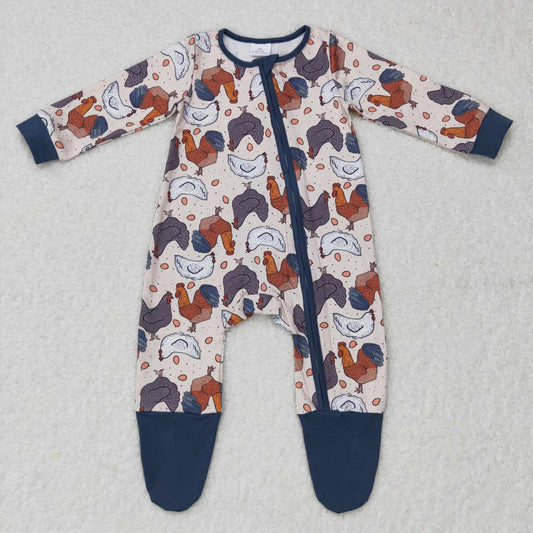 Chicken Baby Romper With zipper