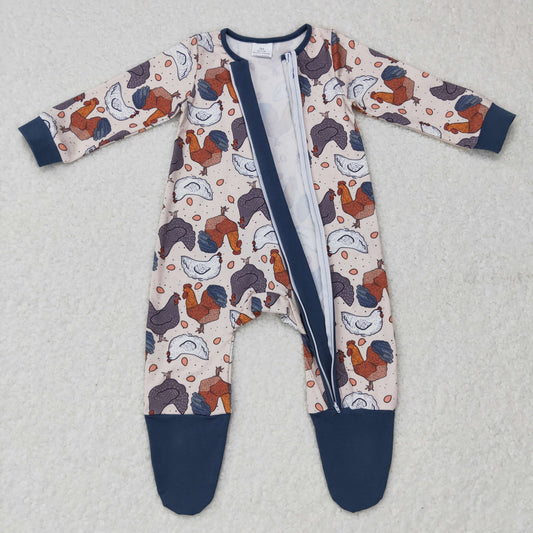 Chicken Baby Romper With zipper