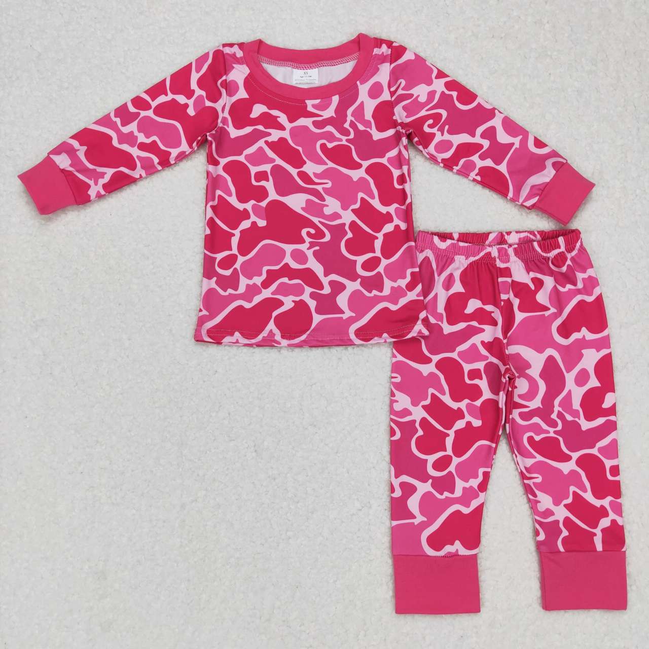 Pink Camo Long Sleeve Pajamas