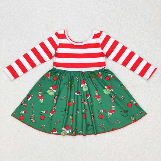 Christmas Stripe Red long sleeve Dress