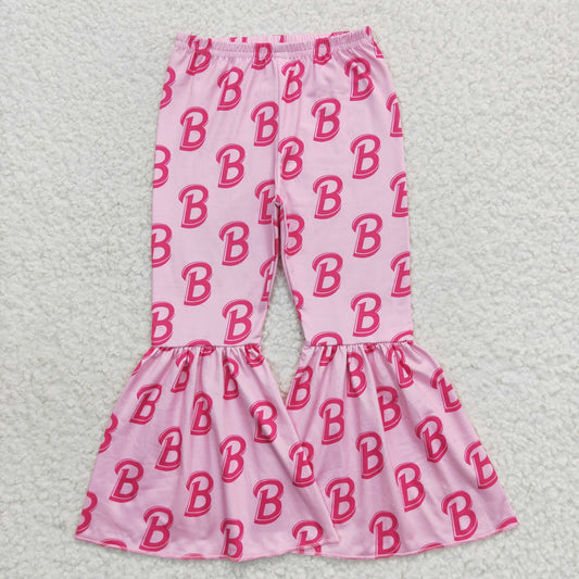 Pink Letter Bell Pants