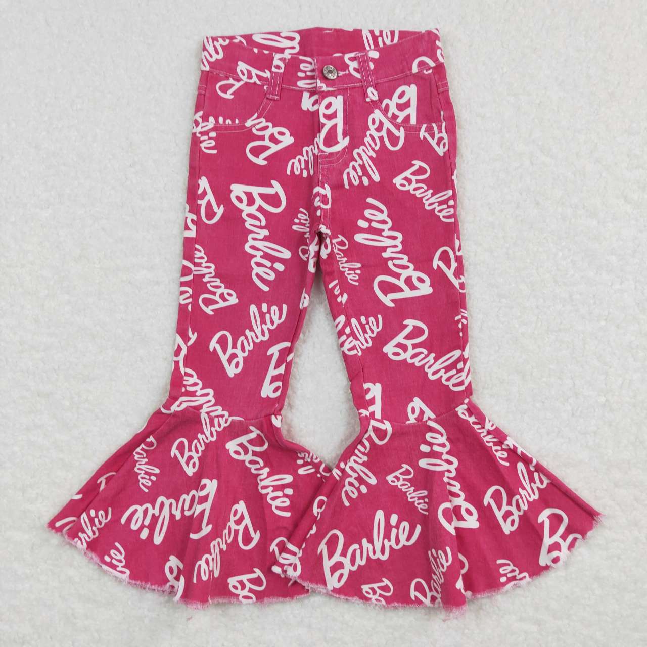 Pink Letter Bell Jeans