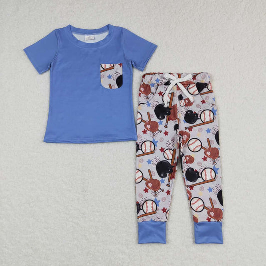Baseball Print Boy Set