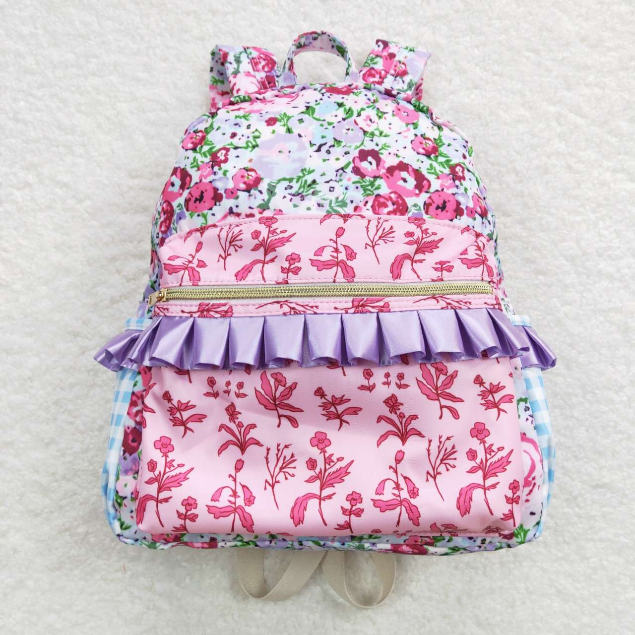 Pink floral Print BACKPACK