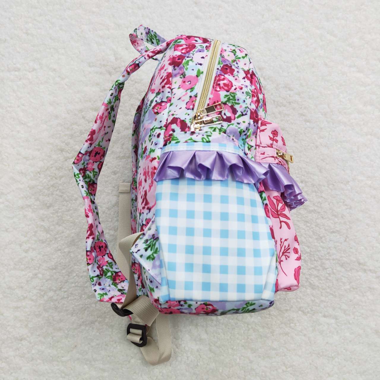 Pink floral Print BACKPACK