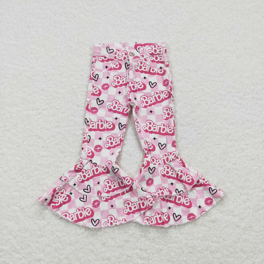 Pink Light Letter Bell Jeans